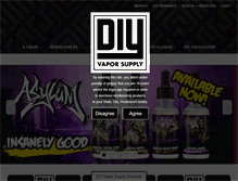 Tablet Screenshot of diyvaporsupply.com